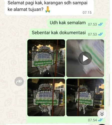 Pengiriman Papan Bunga Selamat Puri Indah
