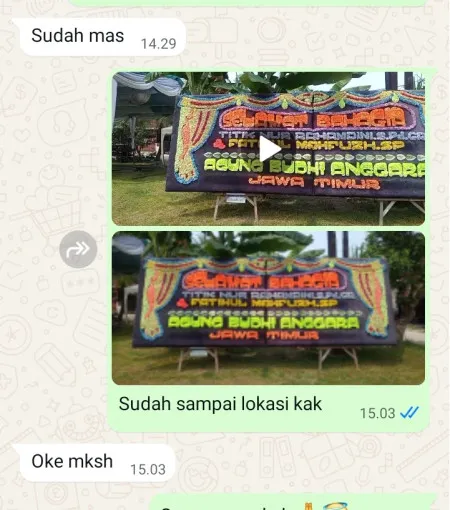 Pengiriman Papan Bunga Puri Indah